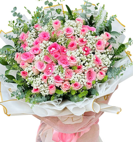 Sweet Memory Rose Bouquet Vietnamese Flowers