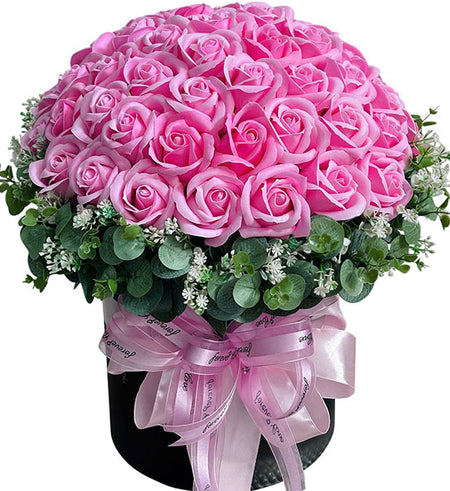Sweet Pink Waxed Rose Basket For Mom Vietnam