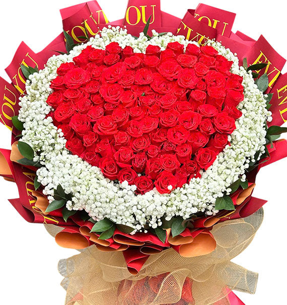 Sweetheart Rose Bouquet Vietnamese Flowers