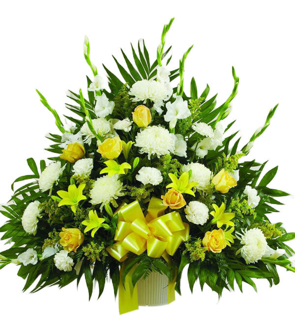Sympathy Flowers Basket #1 - Vietnamese Flowers