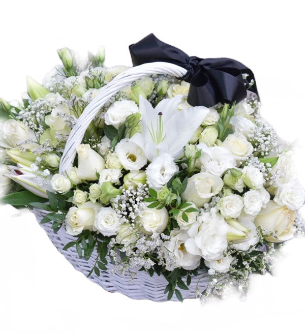 Sympathy Flowers Basket #2 - Vietnamese Flowers