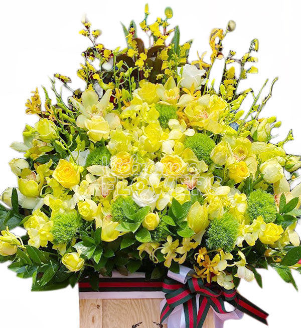Sympathy Flowers Basket #5 - Vietnamese Flowers