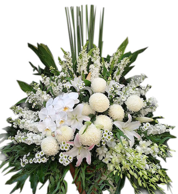 Sympathy Flowers Basket #7 - Vietnamese Flowers