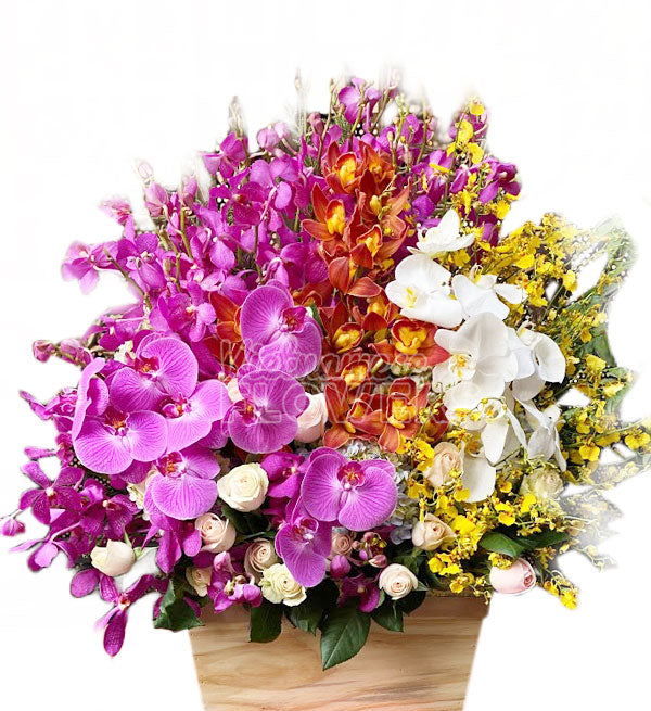 Sympathy Flowers Basket #8 - Vietnamese Flowers