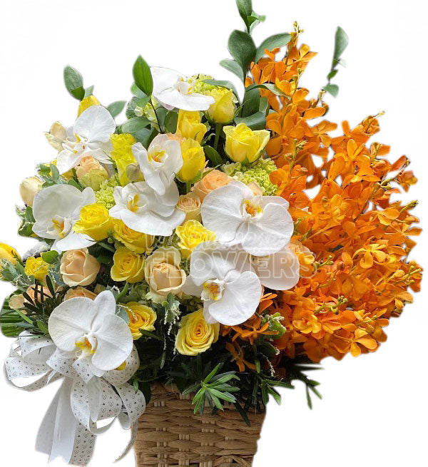 Sympathy Flowers Basket 11 - Vietnamese Flowers
