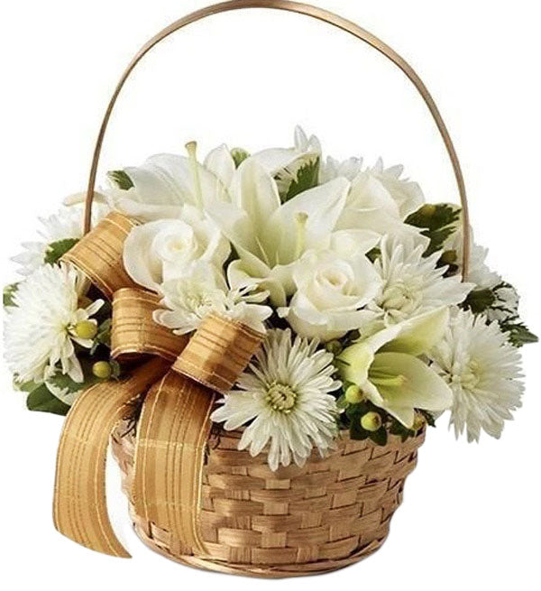 Sympathy Flowers Basket 20 - Vietnamese Flowers