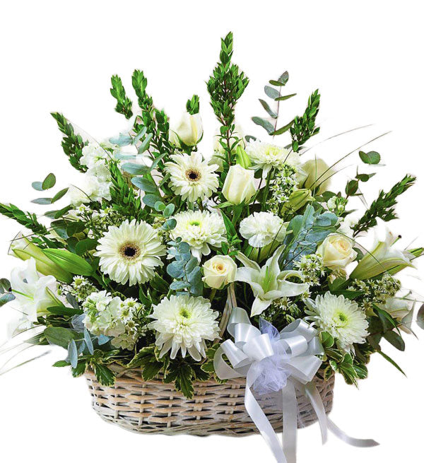 Sympathy Flowers Basket 30 - Vietnamese Flowers