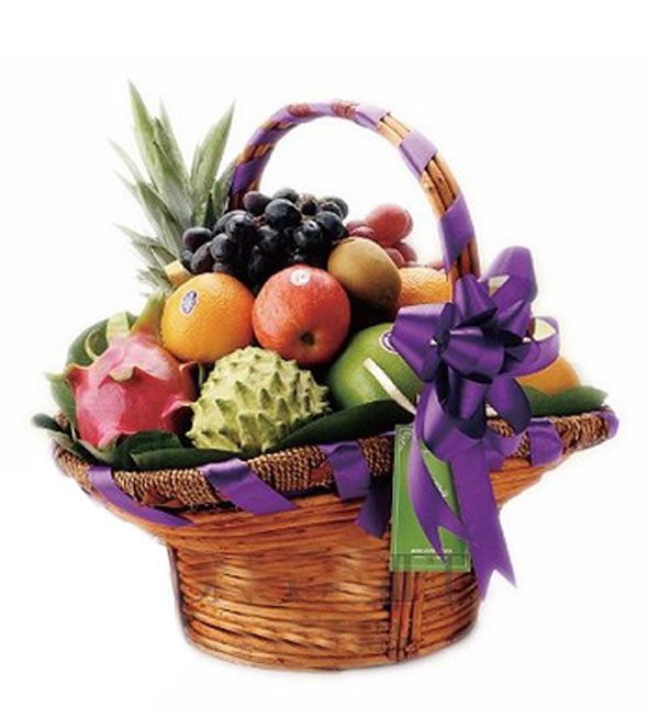 Sympathy Fruits Basket #7 - Vietnamese Flowers