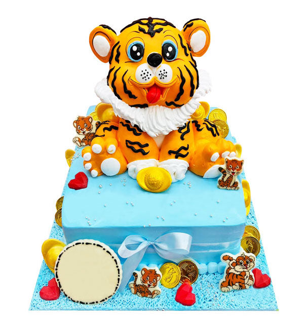 Tiger And Giraffe Cake | Tiger Birthday Cake For Kids | Giraffe Cake –  Liliyum Patisserie & Cafe