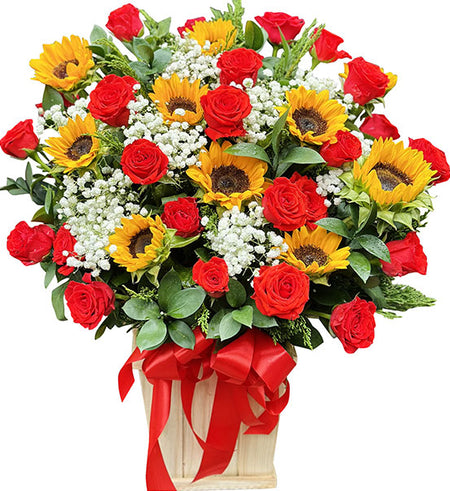 Timeless Love Dad Basket Vietnamese Flowers