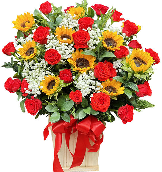 Timeless Love Dad Basket Vietnamese Flowers