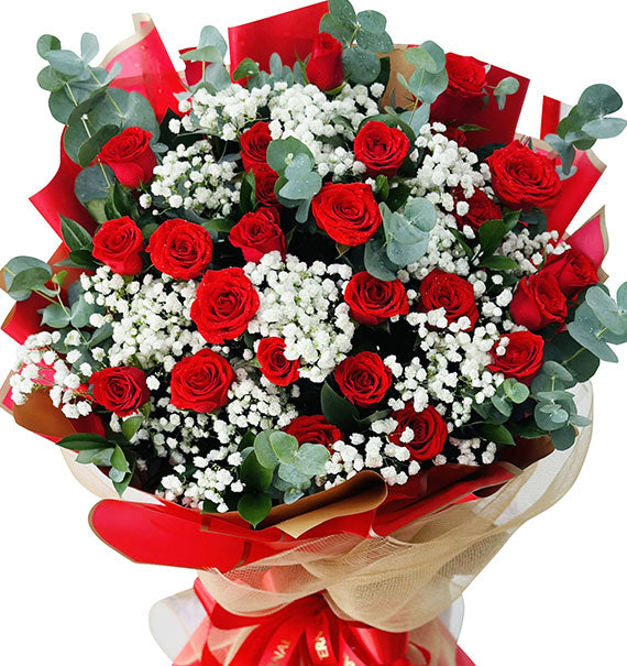 Timeless Red Roses Vietnamese Flowers