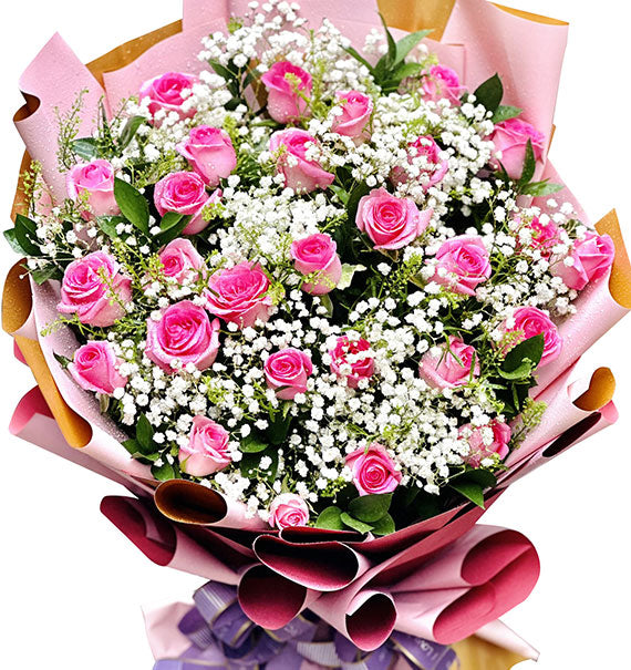 True Love Rose Bouquet Vietnamese Flowers