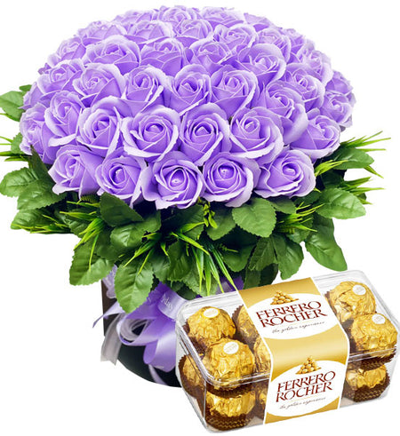 Waxed Roses and Chocolate Mother’s Day 01