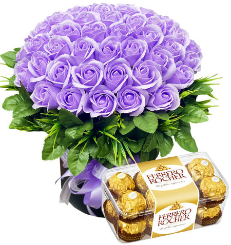 Waxed Roses and Chocolate Mother’s Day 01