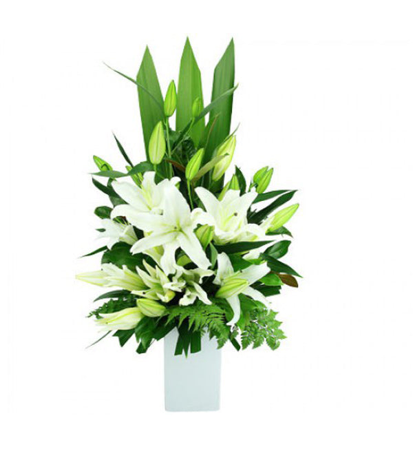 Sympathy Flowers Vase 12 - Vietnamese Flowers