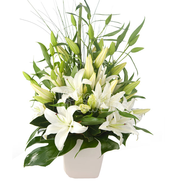 Sympathy Flowers Vase #2 - Vietnamese Flowers
