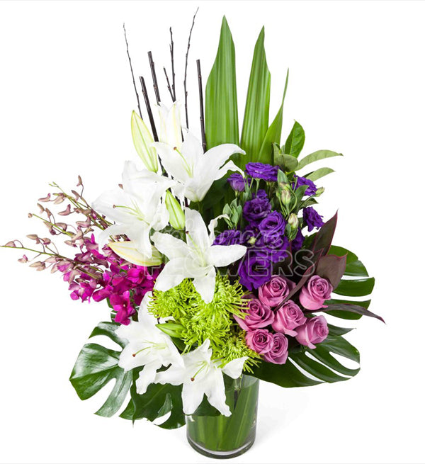 Sympathy Flowers Vase #4 - Vietnamese Flowers