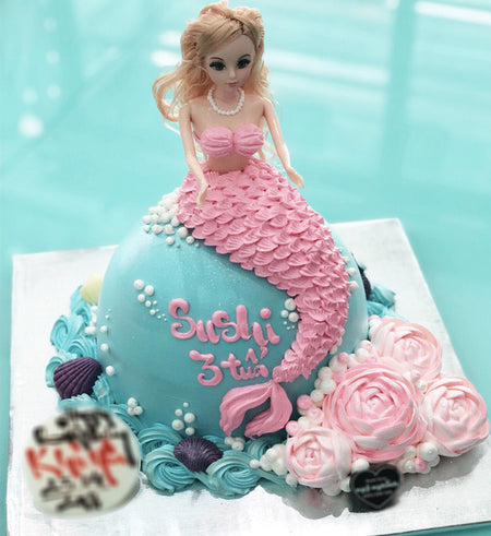 Barbie Cake 01 - Vietnamese Flowers