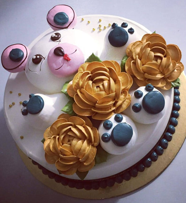 Cute Cake 03 - Vietnamese Flowers