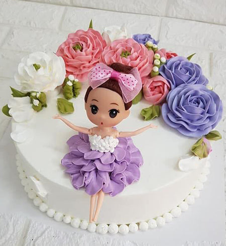 Doll Cake 03 - Vietnamese Flowers