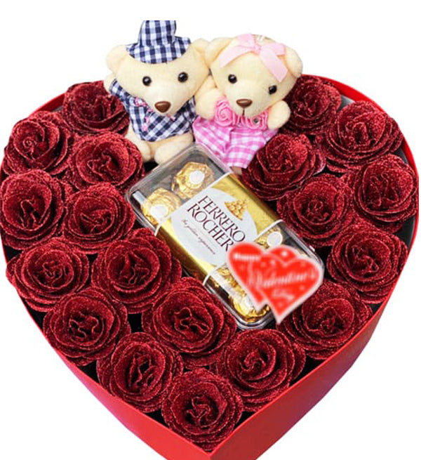 Special Artificial Roses And Chocolate 01 - Vietnamese Flowers