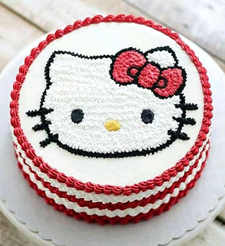 Kitty Cake 02 - Vietnamese Flowers