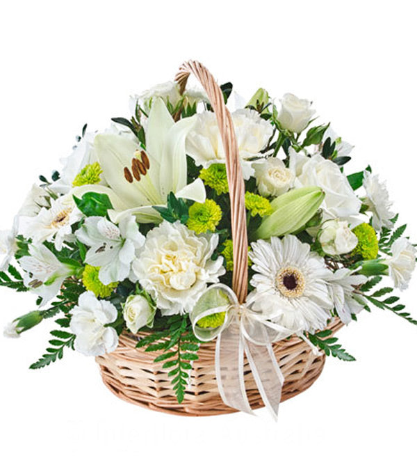 Sympathy Flowers Basket 35 - Vietnamese Flowers