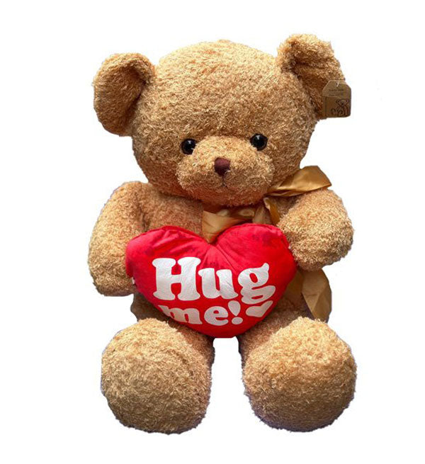 Teddy Bear Hug Me Stuffed Animal - Vietnamese Flowers
